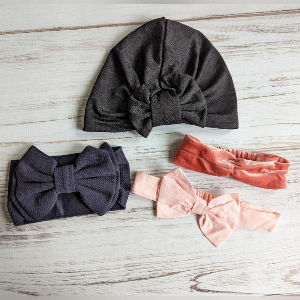 Little Girl Hair Accessory and Turban bundle